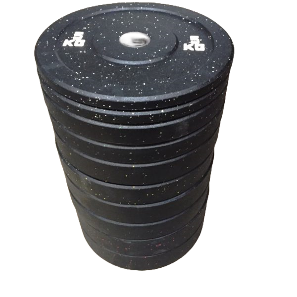 Set di Dischi Olimpici Gommati Hi-Temp Bumper 150KG10 Pezzi