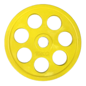 Disco Olimpico Gommato 7-Grip 15 Kg