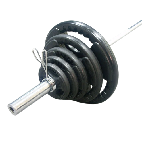 Set di Dischi Olimpici in Gomma + Bilanciere- 130 Kg