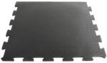 Piastra 61x61 cm x 10mm Pavimento Antitrauma in Gomma, Puzzle, NERA (Due Lati) - immagine 9
