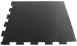 Piastra 61x61 cm x 10mm Pavimento Antitrauma in Gomma, Puzzle, NERA (Due Lati) - immagine 11