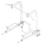 Barra Multifunzione (Dip + Pull Up) a Muro - immagine 3