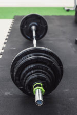 Set di Dischi Olimpici Gommati con Bilanciere Cromato 220cm (350lbs) - 90kg - immagine 5