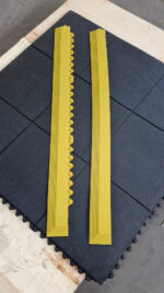 Bordo Maschile di Spessore 14mm e 16mm per Piastra Pavimento Antitrauma in Gomma 90cm x 90cm, Giallo - immagine 8