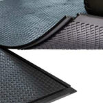 Piastra 80cm × 120cm, Spessore 17mm Pavimento Antitrauma in Gomma, Nero - immagine 3