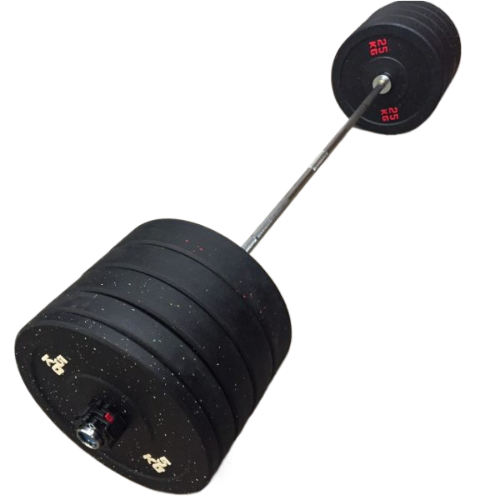 Set di Dischi Gommati Olimpici Hi-Temp Bumper Bilanciere-170 Kg