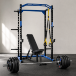 Set All-In-One – Rack + Panca + Bilanciere Olimpico + 125 KG Trigrip