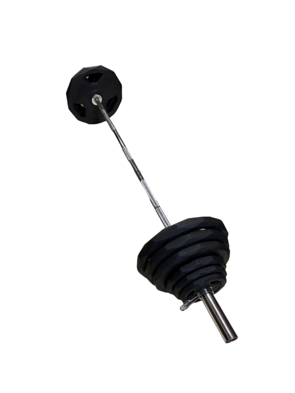 Set di Dischi Olimpici PEV + Bilanciere Olimpico