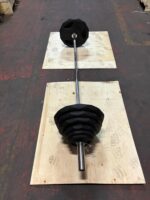 Set di Dischi Olimpici PEV + Bilanciere Olimpico