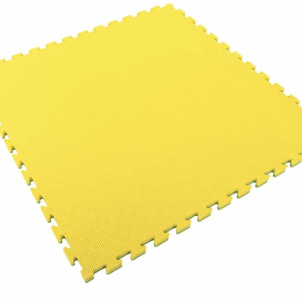 Tatami 100 x 100cm, Spessore 2cm, giallo e nero (2 facce)