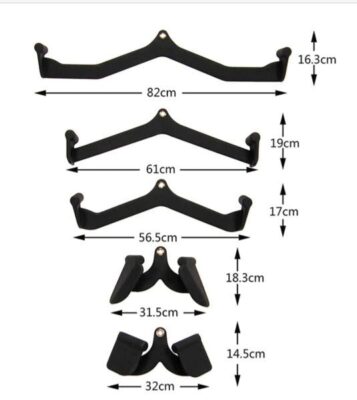 MAG GRIP Set di attacchi per cavo (5 pezzi) – kit di maniglie ergonomiche per macchine a cavo