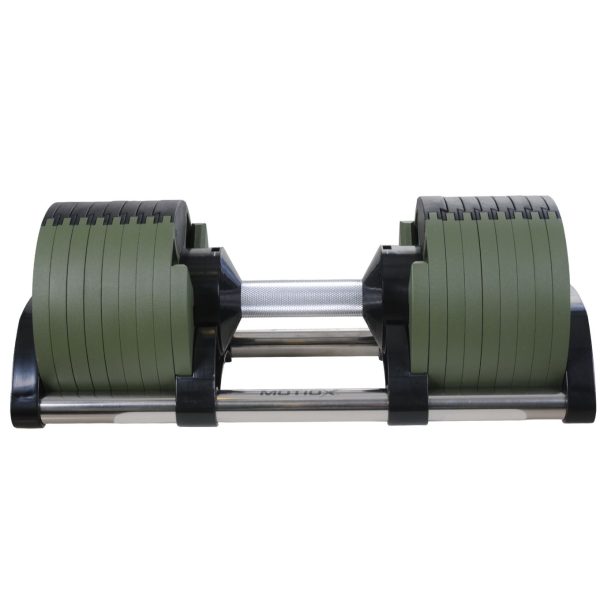 Manubrio Regolabile MOTIOX 2-32 kg – 16 Manubri in 1 – Verde
