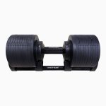 Manubrio Regolabile MOTIOX PRO 2-32 kg – Acciaio Pieno – Nero