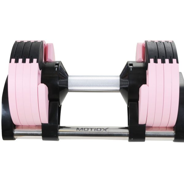 Manubrio Regolabile MOTIOX 2-16 kg – 8 Manubri in 1 – Rosa