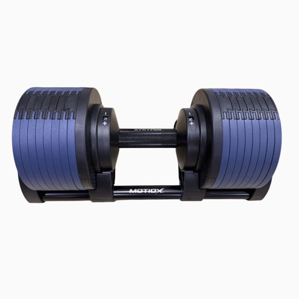 Manubrio Regolabile MOTIOX PRO 2-32 kg – Acciaio Pieno – Blu