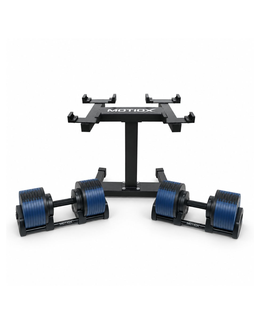 Set MOTIOX PRO 2-32 kg Navy Blue + rack Set 2 Manubri Regolabili MOTIOX PRO 2–32 kg + Rack – Blu - immagine 1