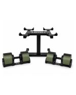 Set 2 Manubri Regolabili MOTIOX PRO 2–32 kg + Rack – Verde